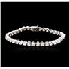 Image 3 : 14KT White Gold 4.05ctw Diamond Tennis Bracelet