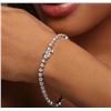 Image 6 : 14KT White Gold 4.05ctw Diamond Tennis Bracelet