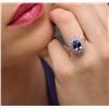 Image 1 : 14KT White Gold 1.90ct Tanzanite and Diamond Ring