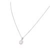 Image 6 : 14KT White Gold 0.90ctw Diamond Pendant With Chain