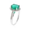 Image 6 : 14KT White Gold 3.35ct Emerald and Diamond Ring