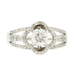 14KT White Gold 0.97ctw Diamond Ring