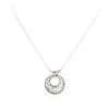 Image 3 : 14KT White Gold 2.17ctw Diamond Pendant With Chain