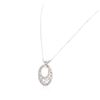 Image 5 : 14KT White Gold 2.17ctw Diamond Pendant With Chain