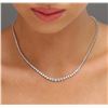 Image 5 : 18KT White Gold 9.34ctw Diamond Necklace