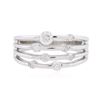 Image 3 : 14KT White Gold 0.25ctw Diamond Ring