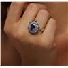 Image 2 : 14KT White Gold 3.43ctw Tanzanite and Diamond Ring