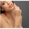 Image 1 : 14KT Rose Gold 3.16ctw Diamond Bangle Bracelet