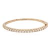Image 3 : 14KT Rose Gold 3.16ctw Diamond Bangle Bracelet