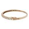 Image 4 : 14KT Rose Gold 3.16ctw Diamond Bangle Bracelet