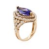 Image 6 : 14KT Rose Gold 2.87ct Tanzanite and Diamond Ring