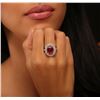 Image 1 : 14KT Yellow Gold 7.84ct Ruby and Diamond Ring