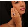 Image 2 : 14KT Yellow Gold 7.84ct Ruby and Diamond Ring
