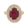Image 3 : 14KT Yellow Gold 7.84ct Ruby and Diamond Ring
