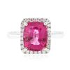 Image 1 : 14KT White and Yellow Gold 3.22ct Tourmaline and Diamond Ring
