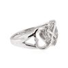 Image 2 : 14KT White Gold 0.17ctw Diamond Ring