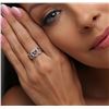 Image 3 : 14KT White Gold 0.17ctw Diamond Ring