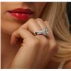 Image 5 : 14KT White Gold 3.87ctw Round Brilliant Cut Diamond Ring