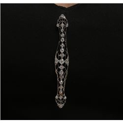 18KT Two-Tone Gold 1.00ctw Diamond Pin