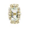 Image 3 : 14KT Yellow Gold 7.54ct Aquamarine and Diamond Ring