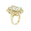 Image 5 : 14KT Yellow Gold 7.54ct Aquamarine and Diamond Ring