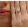 Image 2 : 14KT White Gold 0.18ct Diamond Solitaire Ring
