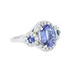 Image 2 : 14KT White Gold 3.26ctw Tanzanite and Diamond Ring