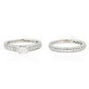 Image 7 : 18KT White Gold 0.67ctw Diamond Ring Wedding Set