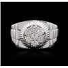 Image 3 : 14KT White Gold 1.02ctw Diamond Ring