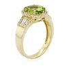 Image 7 : 14KT Yellow Gold 1.82ct Peridot and Diamond Ring