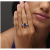 Image 6 : 14KT White Gold 3.88ct Tanzanite and Diamond Ring