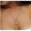 Image 5 : 14KT White Gold 1.25ctw Diamond Pendant With Chain