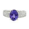 Image 1 : 14KT White Gold 2.79ct Tanzanite and Diamond Ring