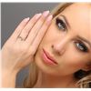 Image 2 : 10KT Two-Tone Gold 0.03ctw Diamond Ring