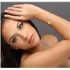 Image 1 : 14KT White Gold 0.59ctw Diamond Bangle Bracelet