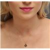 Image 1 : 14KT Yellow Gold 0.02ct Diamond Pendant With Chain