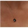 Image 2 : 14KT Yellow Gold 0.02ct Diamond Pendant With Chain