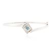 Image 3 : 14KT White Gold 0.59ctw Diamond Bangle Bracelet