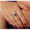 Image 3 : 14KT White Gold 2.29ct Tanzanite and Diamond Ring