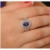 Image 5 : 14KT White Gold 2.29ct Tanzanite and Diamond Ring