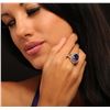 Image 2 : 14KT Yellow Gold 7.12ct Tanzanite and Diamond Ring