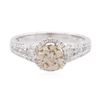 Image 1 : 14KT White Gold 1.46ctw Fancy Brown Diamond Ring