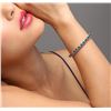 Image 2 : 14KT White Gold 16.98ctw Blue Diamond Tennis Bracelet