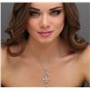 Image 1 : 18KT White Gold Pearl and Diamond Pendant With Chain