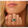 Image 1 : 14KT Yellow Gold 1.96ct Emerald and Diamond Ring