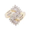 Image 1 : 10KT Two-Tone Gold 1.00ctw Diamond Ring