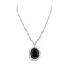 Image 4 : 18KT and 14KT White Gold 41.84ct Sapphire and Diamond Necklace
