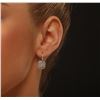 Image 5 : 18KT Two Tone Gold 1.86ctw Diamond Earrings
