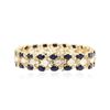 Image 4 : 14KT Yellow Gold 22.40ctw Sapphire and Diamond Bracelet