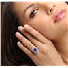 Image 3 : 14KT White Gold 3.67ct Tanzanite and Diamond Ring
